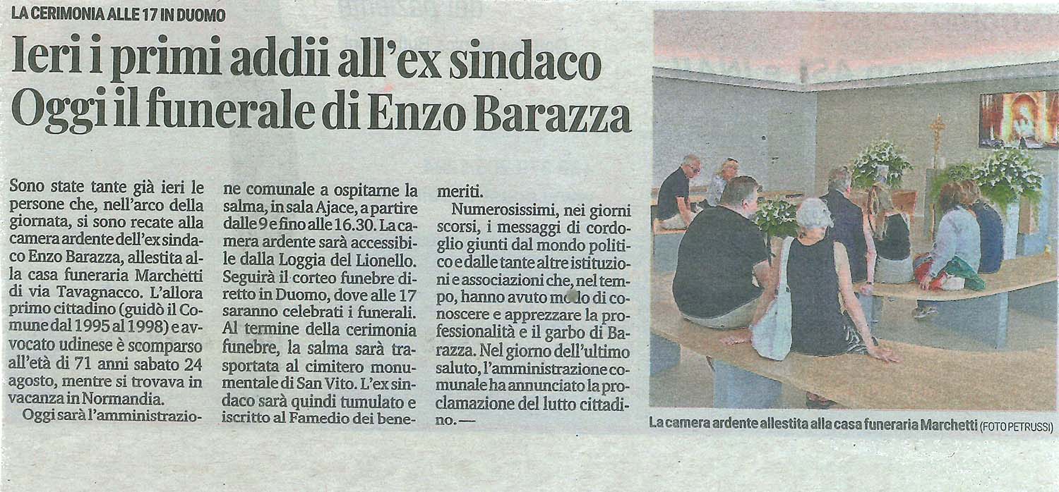 Barazza sindaco articolo