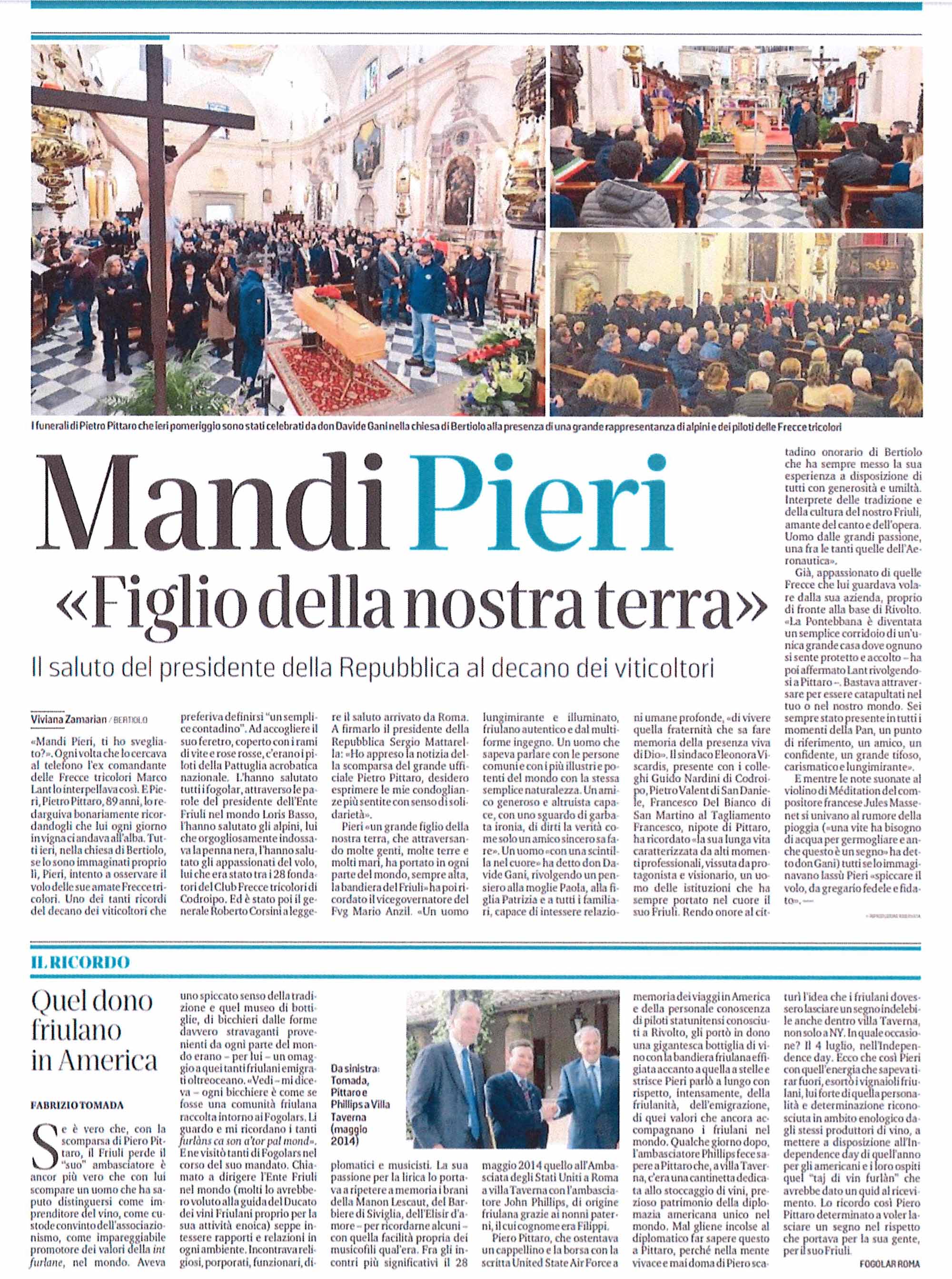 Mandi Piero messaggiero veneto