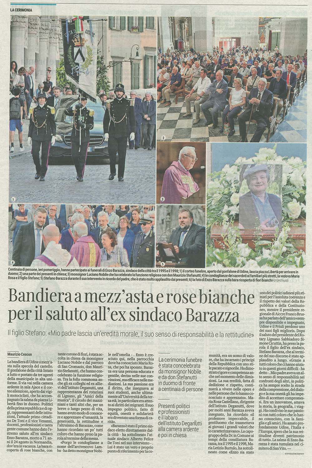 ex sindaco Barazza Giornale